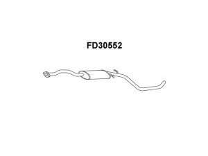 VENEPORTE FD30552 vidurinis duslintuvas 
 Išmetimo sistema -> Duslintuvas
1019428, 1076510, 1495892, 6657515