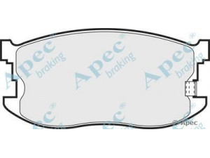 APEC braking PAD1037 stabdžių trinkelių rinkinys, diskinis stabdys