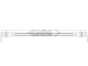 SPIDAN 338545 stabdžių žarnelė 
 Stabdžių sistema -> Stabdžių žarnelės
9004922143000