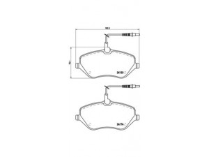 BREMBO P 61 078 stabdžių trinkelių rinkinys, diskinis stabdys 
 Techninės priežiūros dalys -> Papildomas remontas
1611457580, 1611458980, 425278