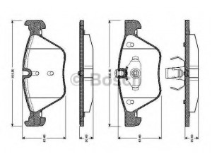 BOSCH 0 986 TB2 466 stabdžių trinkelių rinkinys, diskinis stabdys 
 Techninės priežiūros dalys -> Papildomas remontas
34 11 6 763 617, 34 11 6 763 618