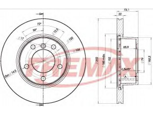 FREMAX BD-6464 stabdžių diskas 
 Stabdžių sistema -> Diskinis stabdys -> Stabdžių diskas
3411 6 764 641