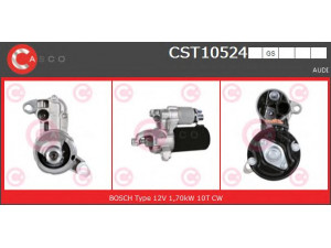CASCO CST10524GS starteris 
 Elektros įranga -> Starterio sistema -> Starteris
06E911021D, 06E911021DX, 06E911021F