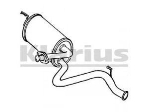 KLARIUS LR146H galinis duslintuvas 
 Išmetimo sistema -> Duslintuvas
ESR3463