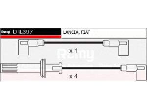 DELCO REMY DRL397 uždegimo laido komplektas 
 Kibirkšties / kaitinamasis uždegimas -> Uždegimo laidai/jungtys
76 040 95, 77 499 30