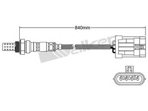 WALKER PRODUCTS 250-24406 lambda jutiklis 
 Išmetimo sistema -> Jutiklis/zondas
96335928