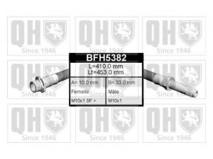 QUINTON HAZELL BFH5382 stabdžių žarnelė 
 Stabdžių sistema -> Stabdžių žarnelės
34 32 1 165 587, 34 32 6 766 966