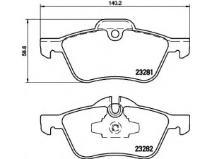 HELLA 8DB 355 009-171 stabdžių trinkelių rinkinys, diskinis stabdys 
 Techninės priežiūros dalys -> Papildomas remontas
34111503076, 34116761287, 34116765446