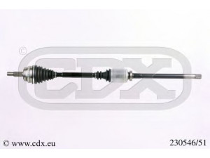 CDX 230546/51 kardaninis velenas 
 Ratų pavara -> Kardaninis velenas
7711125283, 8200042773, 8200169288