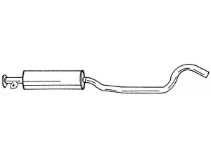 AKS DASIS SG40432 vidurinis duslintuvas 
 Išmetimo sistema -> Duslintuvas
852874