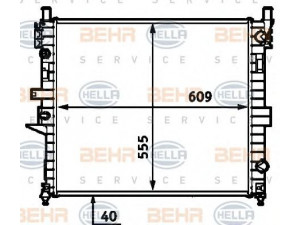 HELLA 8MK 376 718-601 radiatorius, variklio aušinimas 
 Aušinimo sistema -> Radiatorius/alyvos aušintuvas -> Radiatorius/dalys
163 500 01 03, A 163 500 01 03