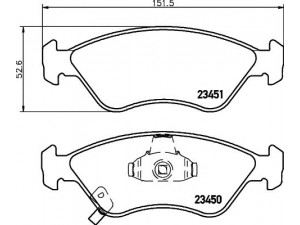 HELLA PAGID 8DB 355 009-931 stabdžių trinkelių rinkinys, diskinis stabdys 
 Techninės priežiūros dalys -> Papildomas remontas
0K9A03328Z, 0K9Y63328Z, OK9A03328Z