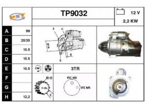 SNRA TP9032 starteris