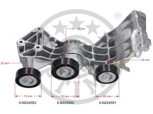 OPTIMAL 0-N2245 diržo įtempiklis, V formos rumbuotas diržas 
 Diržinė pavara -> V formos rumbuotas diržas/komplektas -> Dirželio įtempiklis (įtempimo blokas)
640 200 18 70, 640 200 23 70, 640 200 26 70