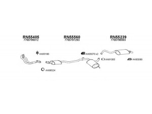 VENEPORTE 550056 išmetimo sistema 
 Išmetimo sistema -> Išmetimo sistema, visa
