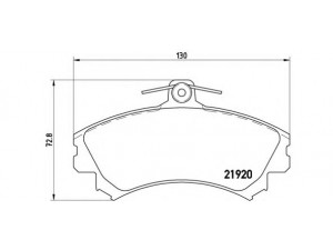 BREMBO P 54 022 stabdžių trinkelių rinkinys, diskinis stabdys 
 Techninės priežiūros dalys -> Papildomas remontas
DBP511117, MR235557, MR249241, MR407946