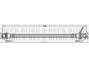 BORG & BECK BBH7884 stabdžių žarnelė 
 Stabdžių sistema -> Stabdžių žarnelės
90080-94166