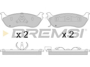 BREMSI BP2883 stabdžių trinkelių rinkinys, diskinis stabdys
XU2Z-2V2-VA, XU2Z-2V200-AAA, XU2Z-2V200-CA