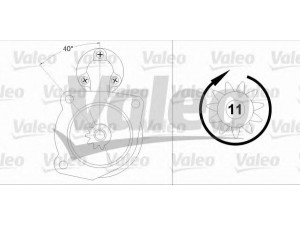 VALEO 458198 starteris 
 Elektros įranga -> Starterio sistema -> Starteris
A0051515001