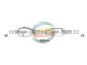 ODM-MULTIPARTS 18-162530 kardaninis velenas 
 Ratų pavara -> Kardaninis velenas
3273EG, 3273FA