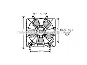 AVA QUALITY COOLING HD7518 ventiliatorius, radiatoriaus