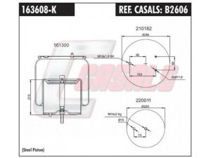 CASALS B2606 dėklas, pneumatinė pakaba
1774804, 1903608