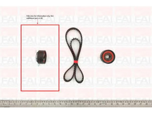 FAI AutoParts TBK137 paskirstymo diržo komplektas 
 Techninės priežiūros dalys -> Papildomas remontas
1356809030, 1356819055, 1356819056