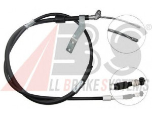 A.B.S. K15337 trosas, stovėjimo stabdys 
 Stabdžių sistema -> Valdymo svirtys/trosai
46430-20580