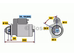 BOSCH 0 001 218 159 starteris 
 Elektros įranga -> Starterio sistema -> Starteris
5802 V4, 1516827R, 130 0198 08