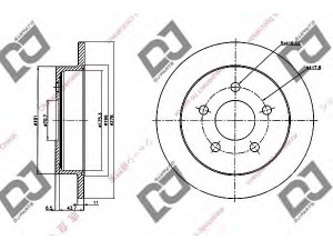 DJ PARTS BD1196 stabdžių diskas 
 Dviratė transporto priemonės -> Stabdžių sistema -> Stabdžių diskai / priedai
56629, 569107, 569110, 90542180
