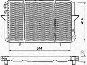 MAGNETI MARELLI 350213360000 radiatorius, variklio aušinimas 
 Aušinimo sistema -> Radiatorius/alyvos aušintuvas -> Radiatorius/dalys
7700741062, 7700745110