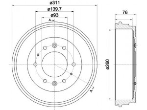 HELLA PAGID 8DT 355 301-841 stabdžių būgnas 
 Stabdžių sistema -> Būgninis stabdys -> Stabdžių būgnas
173770, XM341126AC, 0908326251B