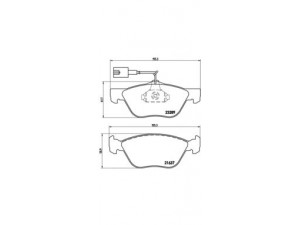 BREMBO P 23 077 stabdžių trinkelių rinkinys, diskinis stabdys 
 Techninės priežiūros dalys -> Papildomas remontas
71713143, 71748388, 71753044, 9947156