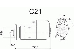 DELCO REMY 19024045 starteris