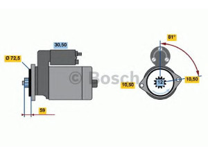 BOSCH 0 986 020 721 starteris 
 Elektros įranga -> Starterio sistema -> Starteris
M 008 T 71371, M 008 T 71371 ZE
