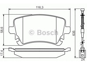 BOSCH 0 986 494 669 stabdžių trinkelių rinkinys, diskinis stabdys 
 Techninės priežiūros dalys -> Papildomas remontas
3D0 698 451, 3D0 698 451 A