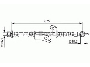 BOSCH 1 987 481 657 stabdžių žarnelė 
 Stabdžių sistema -> Stabdžių žarnelės
90947W2023