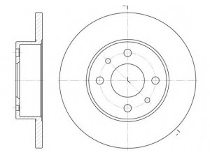 KAWE 6111 00 stabdžių diskas 
 Stabdžių sistema -> Diskinis stabdys -> Stabdžių diskas
5961814, 71738423, 5961814, 5961814