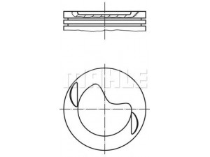 MAHLE ORIGINAL 002 19 01 stūmoklis 
 Variklis -> Cilindrai/stūmokliai
103 030 02 18, 103 030 21 19, 103 030 38 18