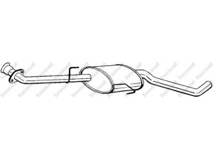 BOSAL 283-755 vidurinis duslintuvas 
 Išmetimo sistema -> Duslintuvas
58 52 358, 58 52 845, 8 52 110