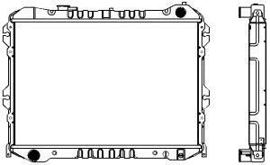 SAKURA  Automotive 1301-0214 radiatorius, variklio aušinimas
