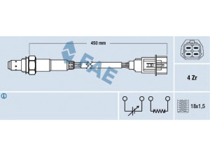 FAE 77471 lambda jutiklis 
 Variklis -> Variklio elektra
22690-1F700, 226A0-1F700, 226A0-1F725