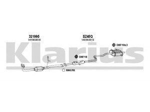 KLARIUS 820106U išmetimo sistema 
 Išmetimo sistema -> Išmetimo sistema, visa