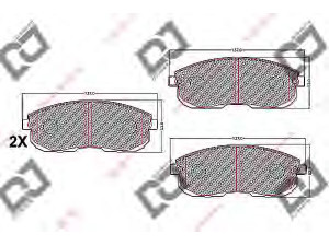 DJ PARTS BP1087 stabdžių trinkelių rinkinys, diskinis stabdys 
 Techninės priežiūros dalys -> Papildomas remontas
41060-0E5XA, 41060-2Y090, 41060-2Y990