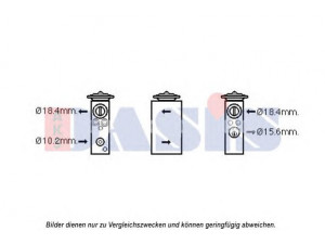 AKS DASIS 840236N išsiplėtimo vožtuvas, oro kondicionavimas 
 Oro kondicionavimas -> Vožtuvai
46723469