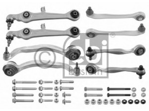 FEBI BILSTEIN 26600 pakabos komplektas 
 Ašies montavimas/vairavimo mechanizmas/ratai -> Valdymo svirtis/pasukamosios svirties sujungimas -> Vairo trauklės (valdymo svirtis, išilginis balansyras, diago
8D0 498 998 B, 8D0 498 998 B, 8D0 498 998 B