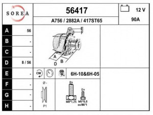 EAI 56417 kintamosios srovės generatorius
073911023L