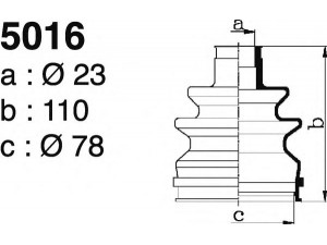 DEPA 5016 gofruotoji membrana, kardaninis velenas 
 Ratų pavara -> Gofruotoji membrana
07839612, 1603005