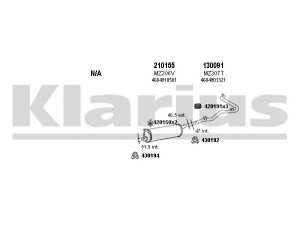 KLARIUS 600193E išmetimo sistema 
 Išmetimo sistema -> Išmetimo sistema, visa