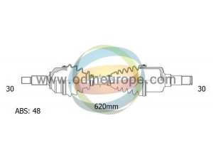 ODM-MULTIPARTS 18-271381 kardaninis velenas 
 Ratų pavara -> Kardaninis velenas
3H423N128DB, IED000071, IED000072